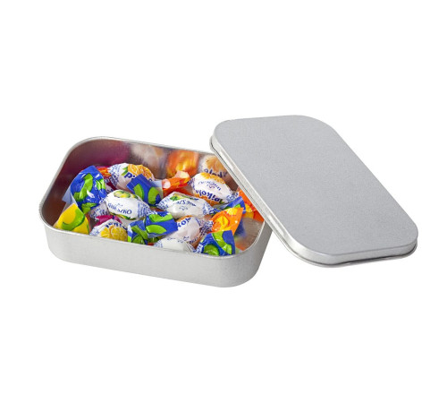 Коробка Pragmax S, прямоугольная, серебристая