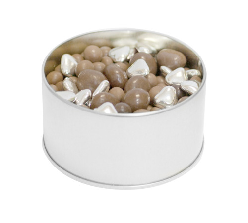 Коробка Pragmax S, круглая, серебристая