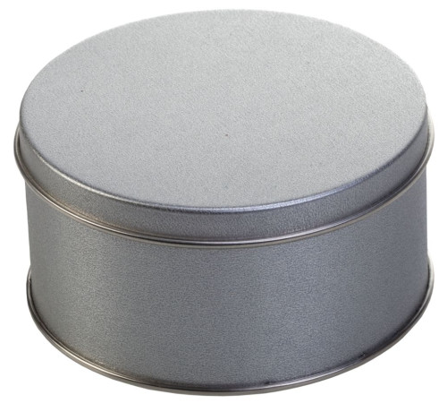 Коробка Pragmax S, круглая, серебристая