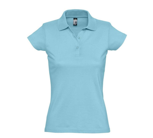 Рубашка поло женская Prescott Women 170, бирюзовая