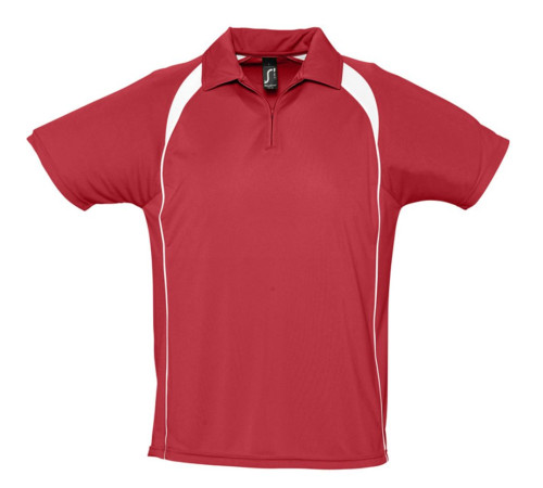 Спортивная рубашка поло Palladium 140 красная с белым