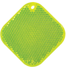 Светоотражатель «Квадрат», неон-желтый