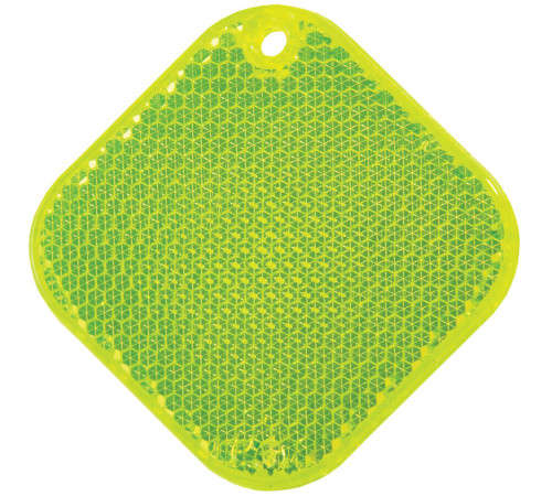 Светоотражатель «Квадрат», неон-желтый