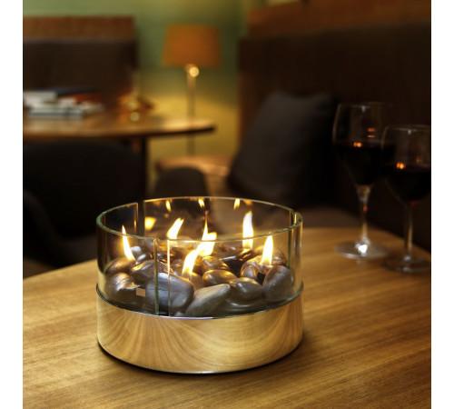 Настольный камин Magnifique с базальтовыми камнями, ver.2