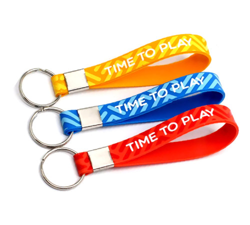 Браслеты-брелоки с нанесением в 1 цвет