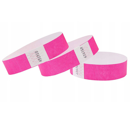 Бумажные браслеты TYVEK с нанесением в 1 цвет