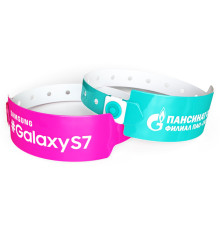 Виниловые браслеты F-типа с нанесением в 1 цвет