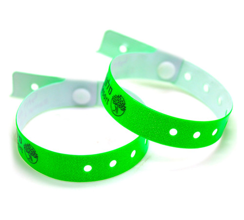 Виниловые браслеты L-типа с нанесением в 1 цвет