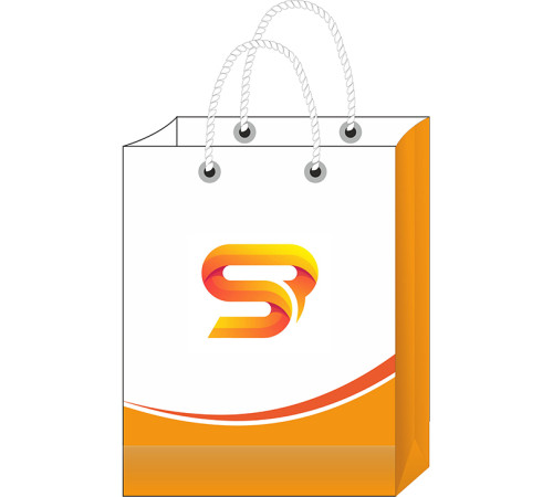 Бумажный пакет с полноцветной печатью 40х50х8см