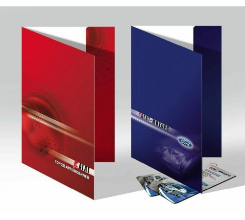 Папки с вклеенным клапаном