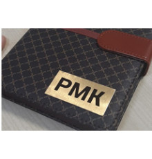 Шильдик на ежедневник из алюминия