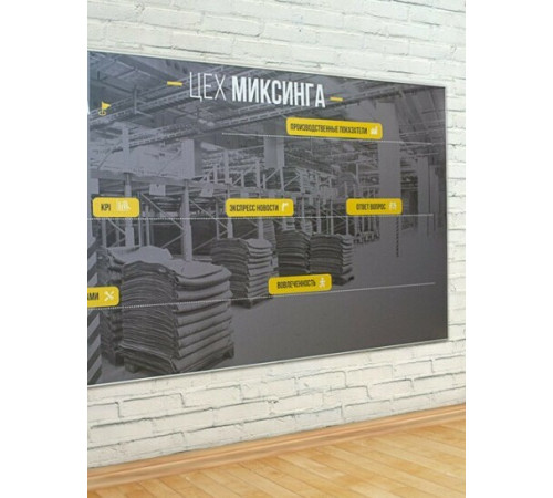 Стенд без карманов информационный