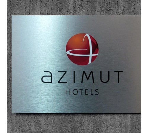 Табличка на металле