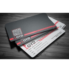 Визитка с матовой ламинацией