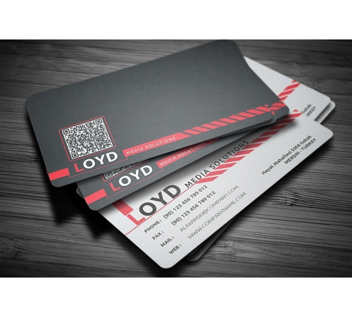 Визитка с матовой ламинацией