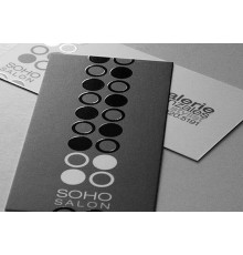 Визитка с выборочным лаком